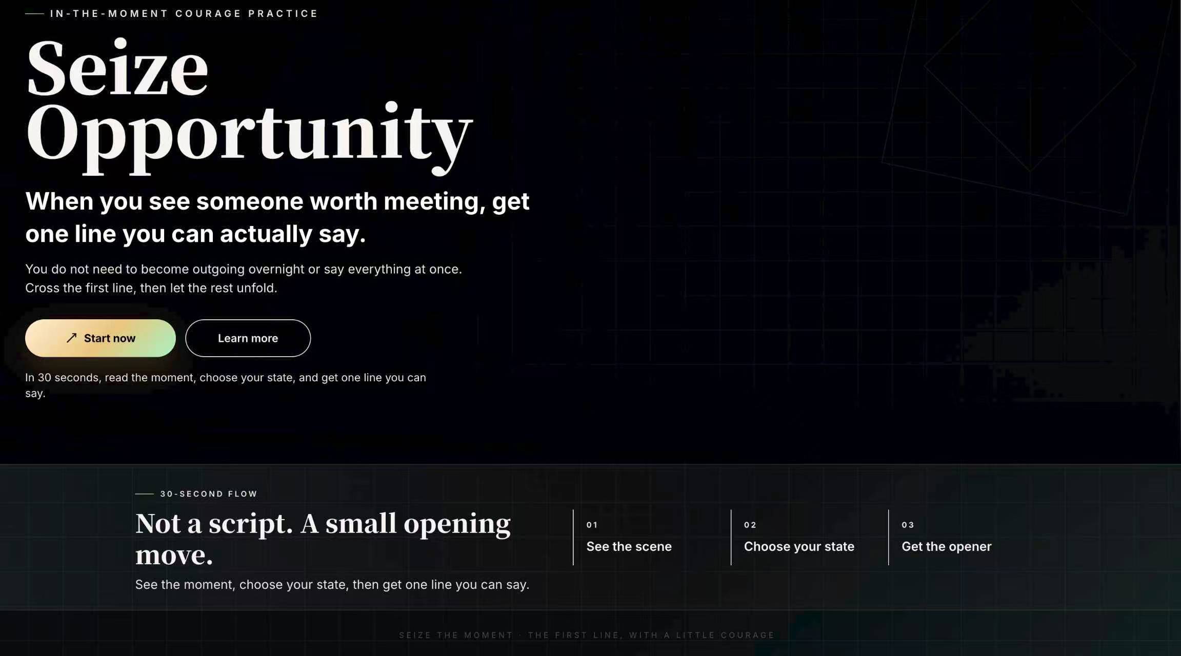 Seize Opportunity 产品界面